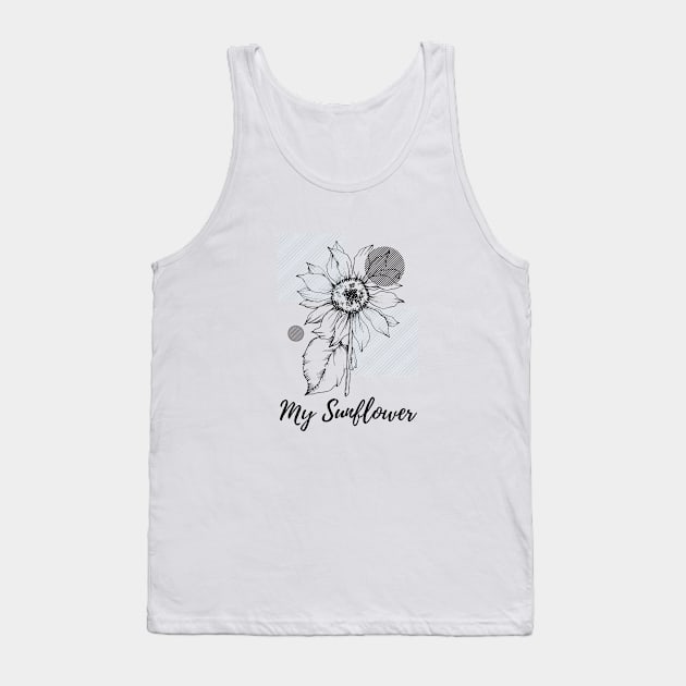 Flower - My sunflower Tank Top by JunThara